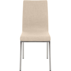 Sedia da pranzo Colmar, tessuto color crema