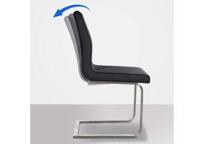 Chaise de salle à manger Belfort, noire