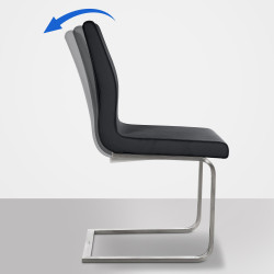 Silla de comedor Belfort, negra