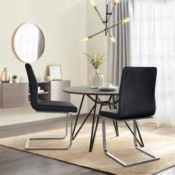 Silla de comedor Belfort, negra