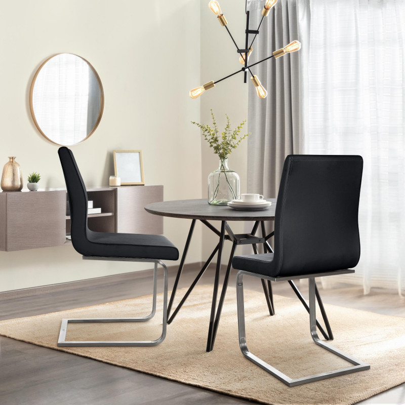 Silla de comedor Belfort, negra