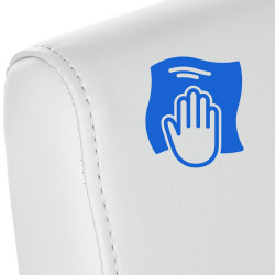 Silla de comedor Belfort, blanca