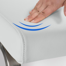 Silla de comedor Belfort, blanca