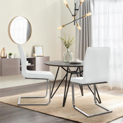 Silla de comedor Belfort, blanca
