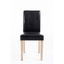 Sedia da pranzo Ina Natura nera