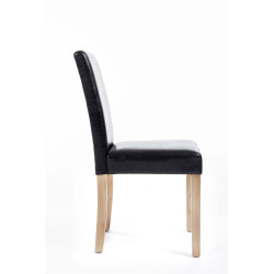 Chaise de salle à manger Ina Natura noire