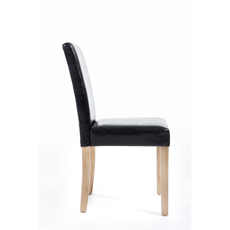 Sedia da pranzo Ina Natura nera
