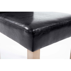 Chaise de salle à manger Ina Natura noire