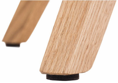 Chaise Pegleg, tecido quadrado, azul natural