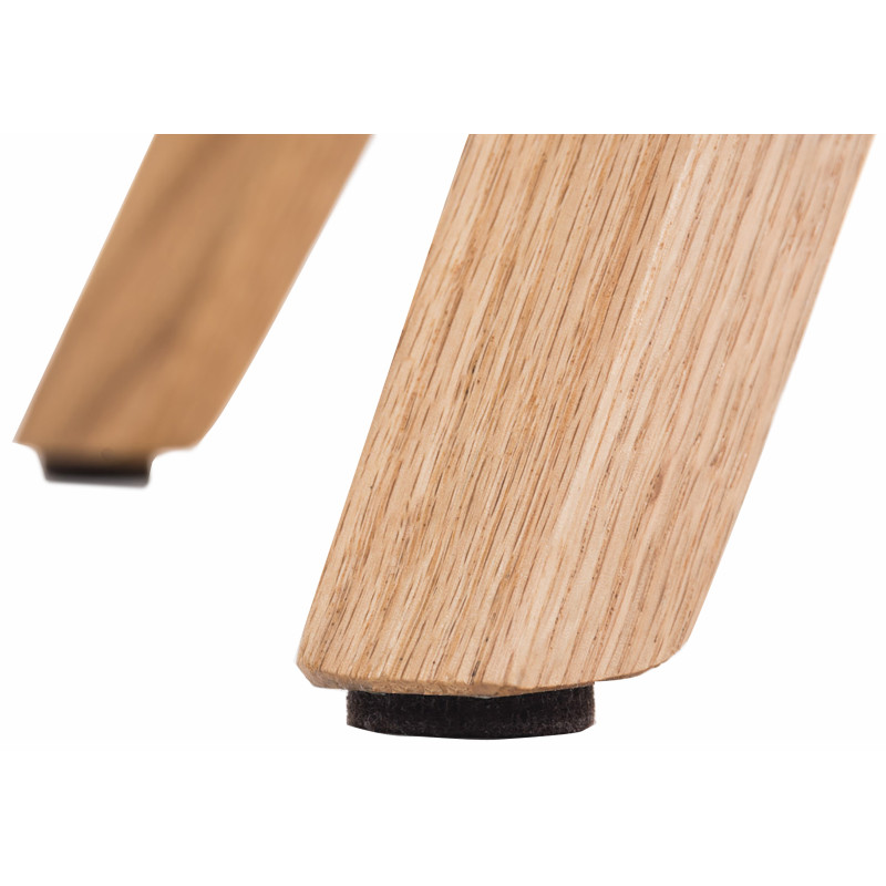 Sedia Pegleg, tessuto a quadri, blu naturale