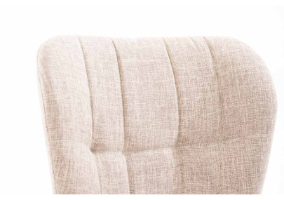 Chaise Elda, tissu crème naturel