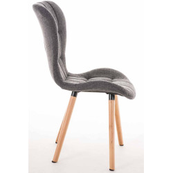Sedia Elda, tessuto: grigio chiaro naturale