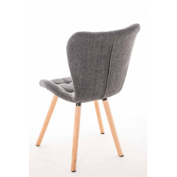 Sedia Elda, tessuto: grigio chiaro naturale