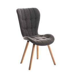 Sedia Elda, tessuto: grigio chiaro naturale