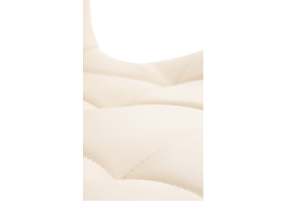 Silla Elda en poliuretano, color crema natural