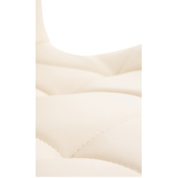 Sedia Elda in poliuretano, colore crema naturale