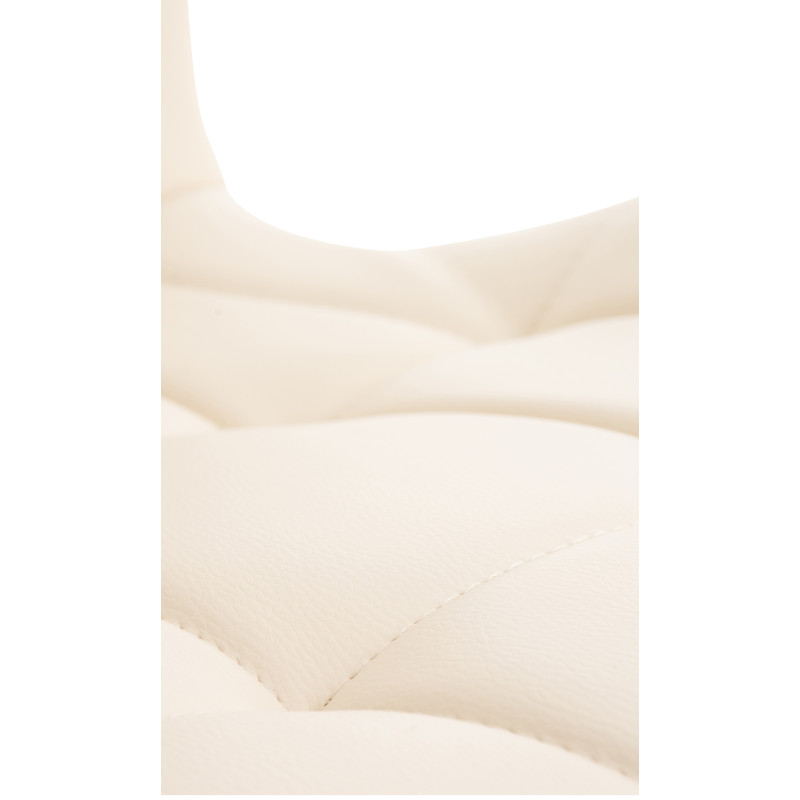 Sedia Elda in poliuretano, colore crema naturale