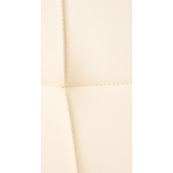 Chaise Elda en polyuréthane, couleur crème naturelle