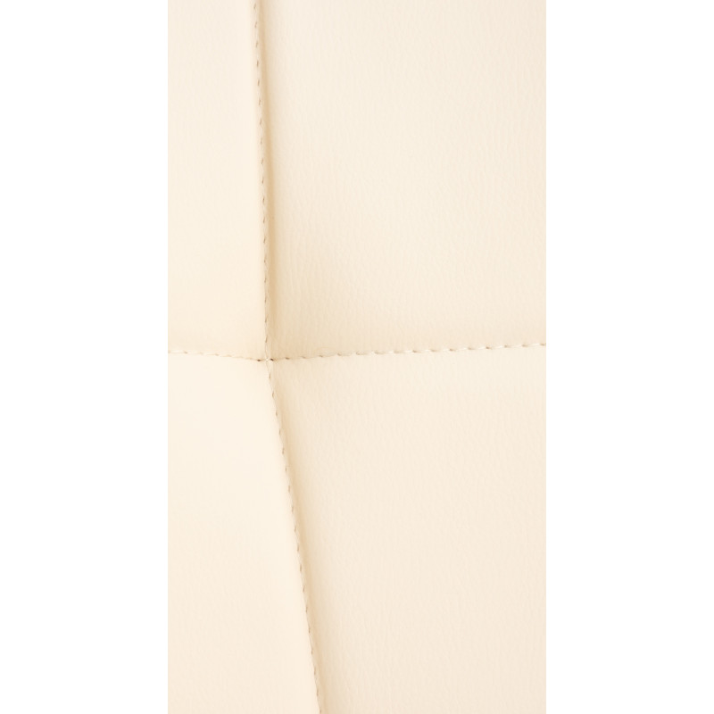 Sedia Elda in poliuretano, colore crema naturale