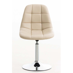 Poltrona Emil, ecopelle, crema