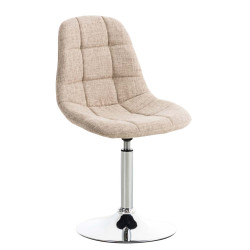 Sillón Emil, tela crema