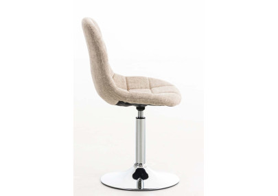 Fauteuil Emil, tissu crème