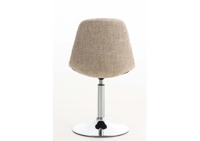 Fauteuil Emil, tissu crème