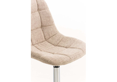 Fauteuil Emil, tissu crème