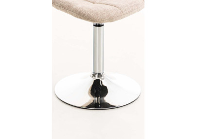 Fauteuil Emil, tissu crème