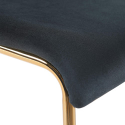 Barhocker Hoover Samt 4-Fuß Gold