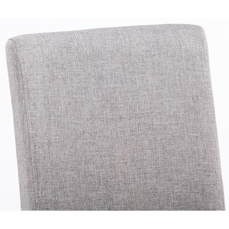 Ensemble de 2 chaises de salle à manger Ina, tissu noir et gris clair