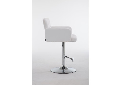 Tabouret de bar Los Angeles en cuir artificiel C blanc