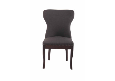 Fauteuil Windsor, tissu gris foncé