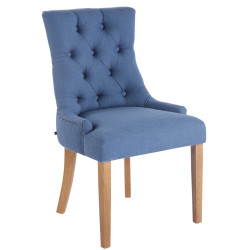 Chaise de salle à manger en tissu Aberdeen bleu clair antique