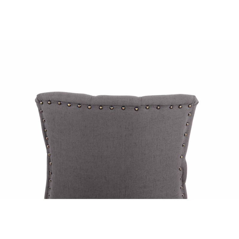 Chaise de salle à manger Aberdeen, tissu gris foncé antique