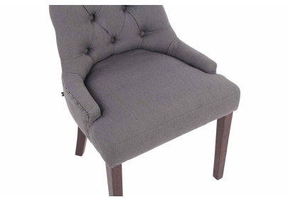 Chaise de salle à manger Aberdeen, tissu gris foncé antique