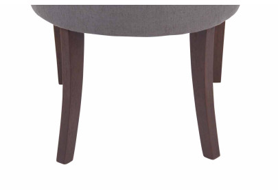 Silla de comedor Aberdeen, tela gris oscuro antigua