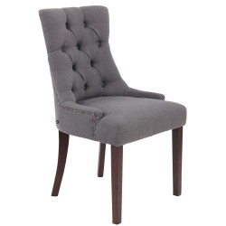 Chaise de salle à manger Aberdeen, tissu gris foncé antique