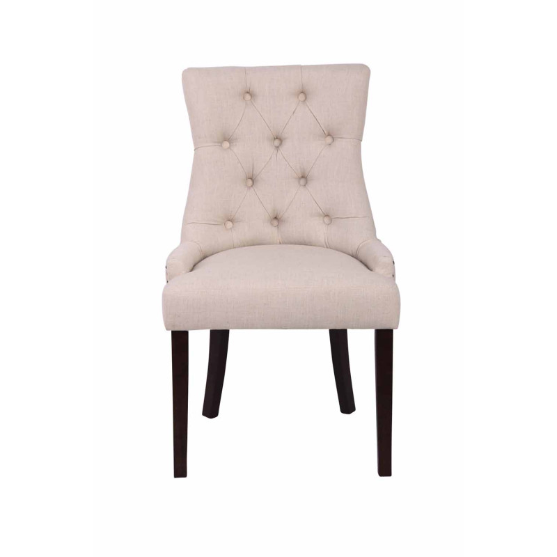 Silla de comedor Aberdeen, tela crema antigua