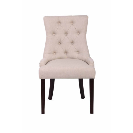 Silla de comedor Aberdeen, tela crema antigua