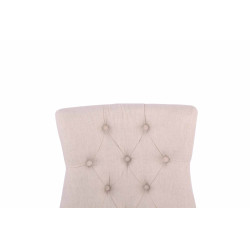 Silla de comedor Aberdeen, tela crema antigua