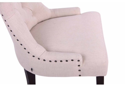 Chaise de salle à manger Aberdeen, tissu crème antique