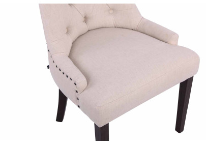 Chaise de salle à manger Aberdeen, tissu crème antique