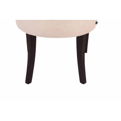 Silla de comedor Aberdeen, tela crema antigua