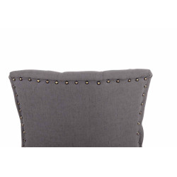 Sedia da pranzo Aberdeen, tessuto grigio scuro anticato chiaro