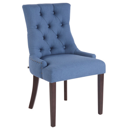 Chaise de salle à manger Aberdeen, tissu bleu antique