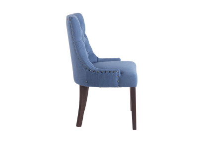 Chaise de salle à manger Aberdeen, tissu bleu antique