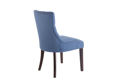 Chaise de salle à manger Aberdeen, tissu bleu antique