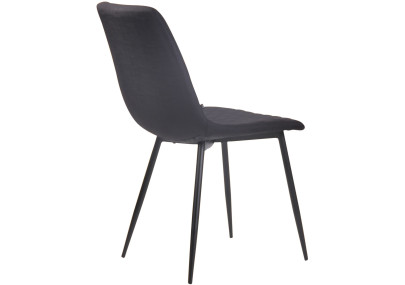 Chaise Telde, tissu noir