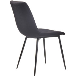 Chaise Telde, tecido preto